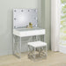 white-chrome-vanity-set