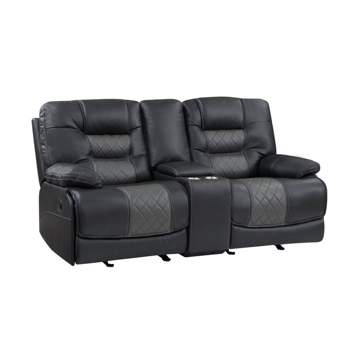 Fabian Recliner Loveseat DARK GREY