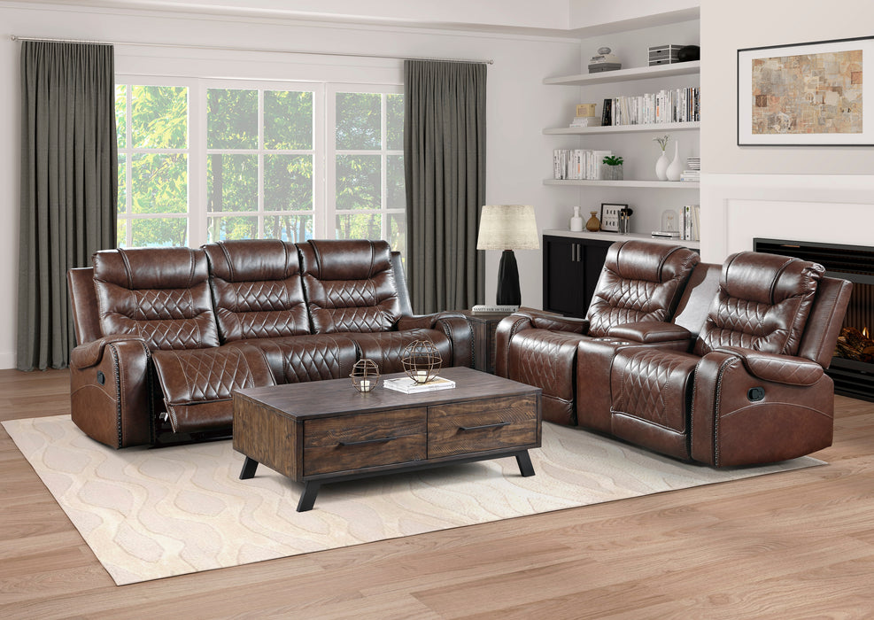 Putnam Recliner Loveseat BROWN