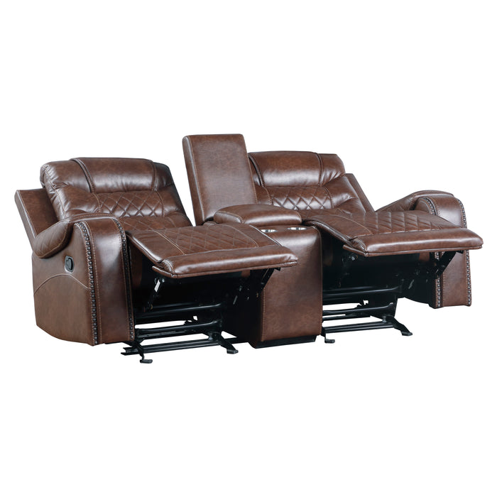 Putnam Recliner Loveseat BROWN