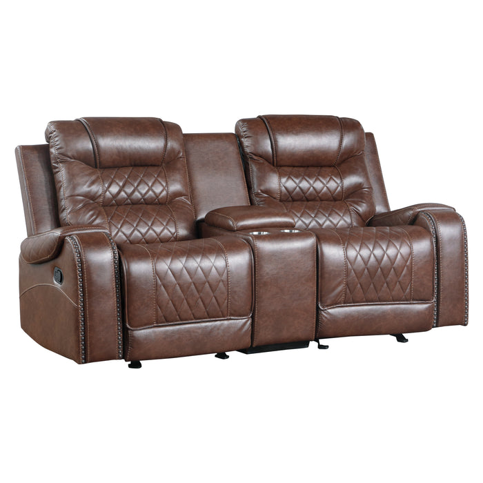 Putnam Recliner Loveseat BROWN