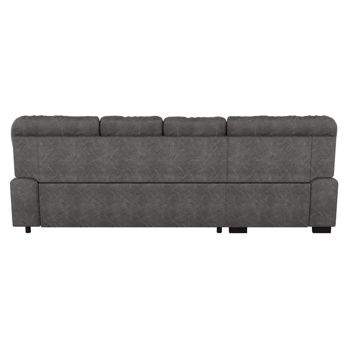 Michigan 2-Pcs Sectional w/ Pull-out Bed & LAF OR RAF Chaise w/ Hidden Storage GREY ONLY