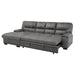 michigan-2-pcs-sectional-w-pull-out-bed-laf-or-raf-chaise-w-hidden-storage-grey-only