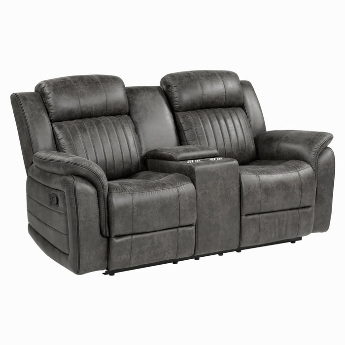 Centeroak Recliner Loveseat GREY