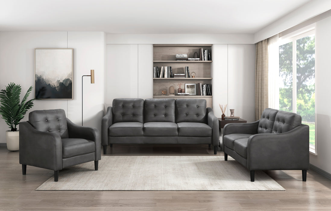 Mallory Sofa GREY MICROFIBER