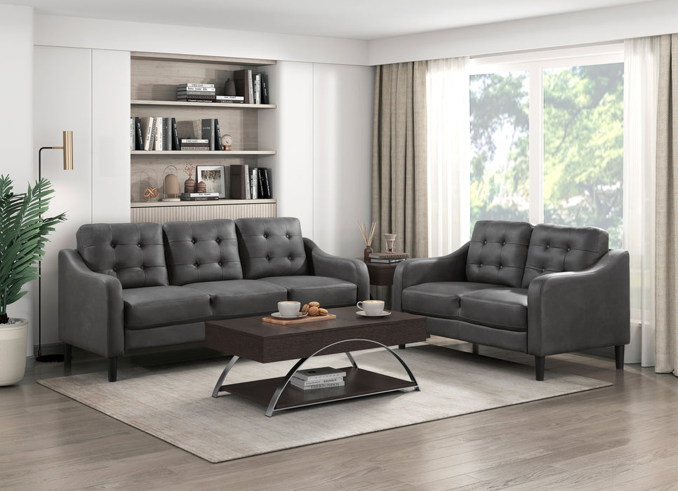 Mallory Sofa GREY MICROFIBER