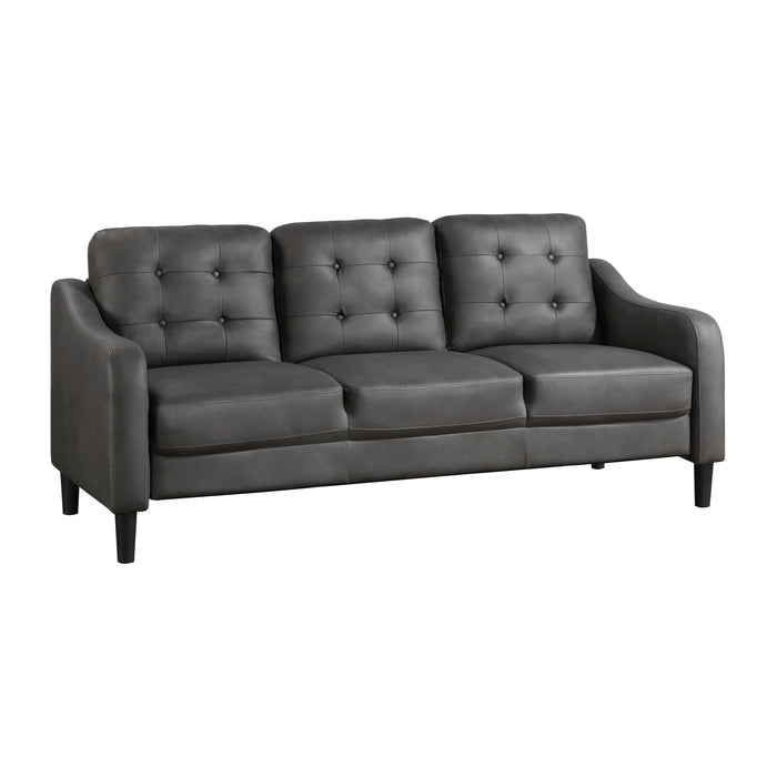 Mallory Sofa GREY MICROFIBER