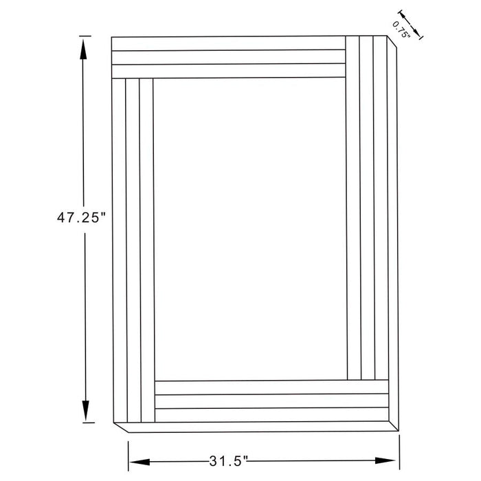 Remi Rectangular Wall Mirro