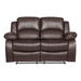 cranley-recliner-loveseat-brown-vinyl