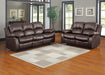 cranley-recliner-loveseat-brown-vinyl