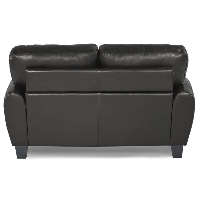 Rubin Loveseat BLACK VINYL