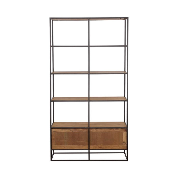 Belcroft 4-drawer Etagere Natural Acacia and Black