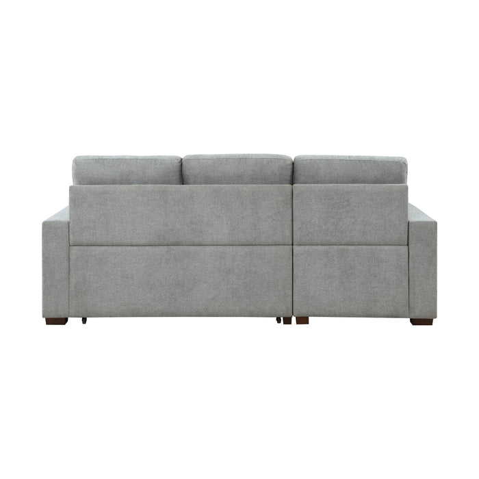 #Waitsfield Sectional w/Sleeper & Storage LAF GREY