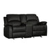 clarkdale-recliner-loveseat-black-vinyl