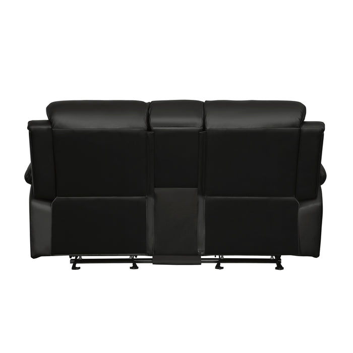 Clarkdale Recliner Loveseat BLACK VINYL