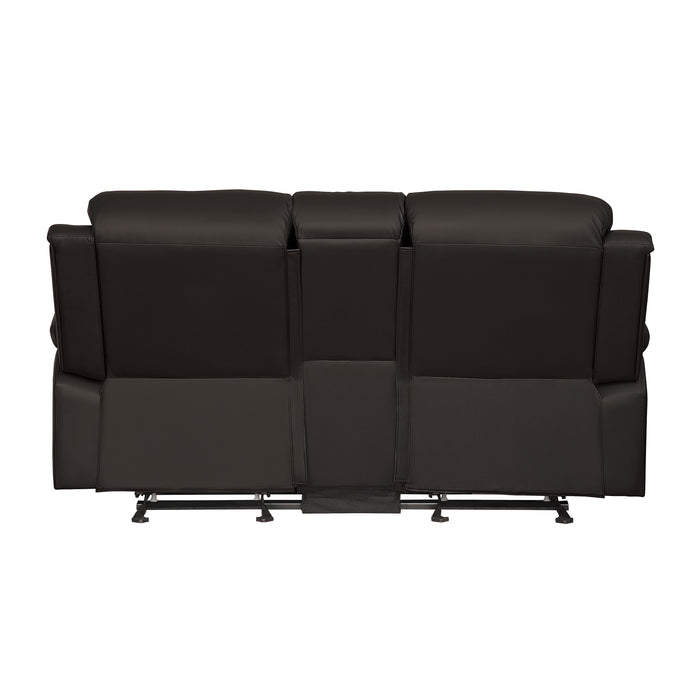 Clarkdale Recliner Loveseat DARK BROWN VINYL