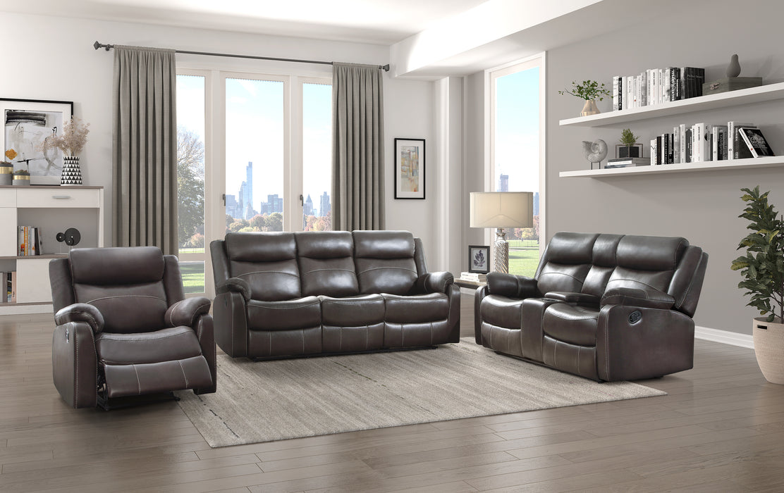 Yerba Recliner Loveseat DARK BROWN