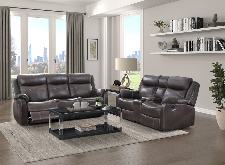 Yerba Recliner Loveseat DARK BROWN