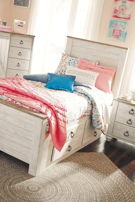 Willowton Bed with 2 Storage Drawers