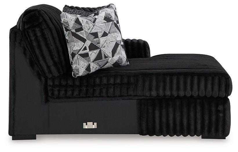 Midnight-Madness Sectional Sofa with Chaise