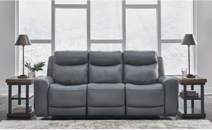 Mindanao Power Reclining Sofa STEEL GREY