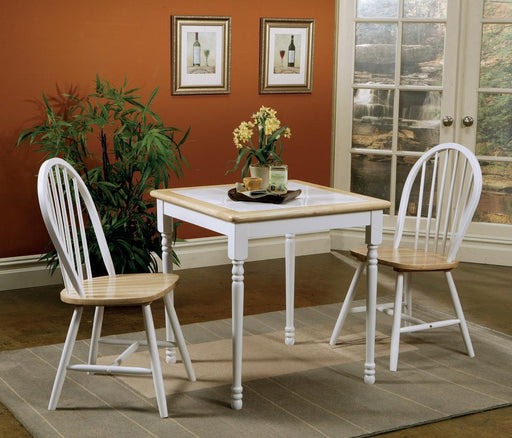 country-natural-brown-dining-table-with-white-tile-top