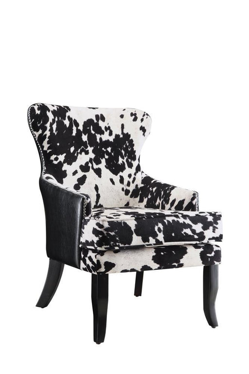 traditional-black-and-white-accent-chair