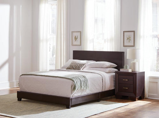 dorian-brown-faux-leather-upholstered-california-king-bed