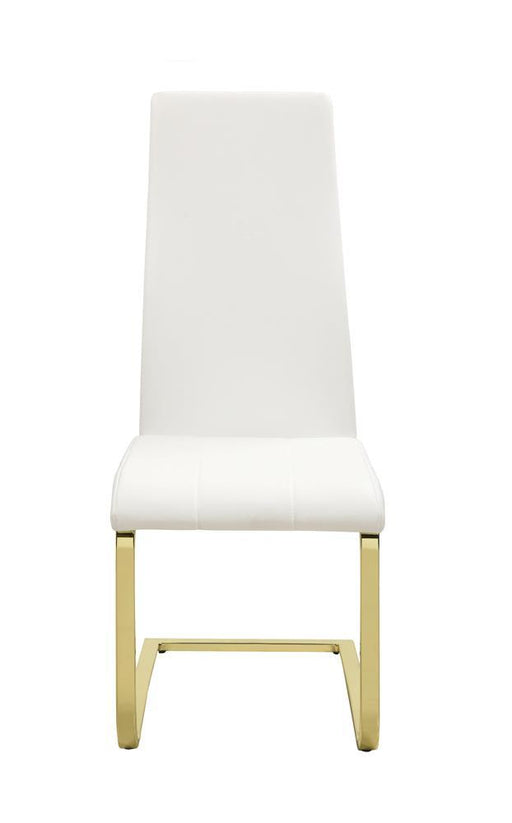 chanel-modern-white-and-rustic-brass-side-chair