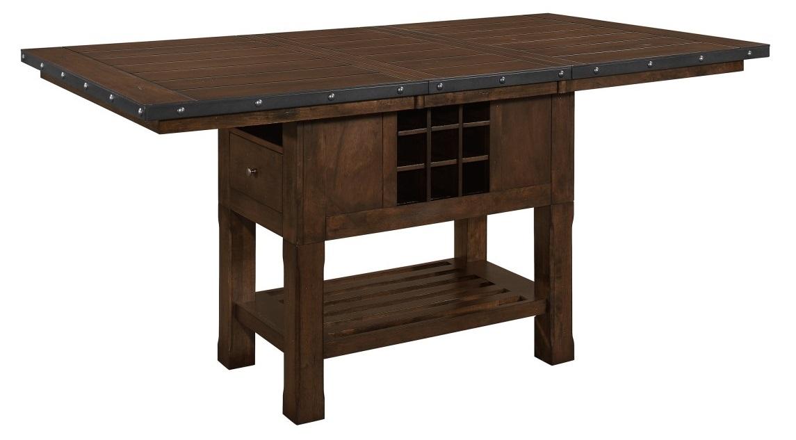 Schleiger Counter Height Dining Table in Dark Brown 5400-36XL