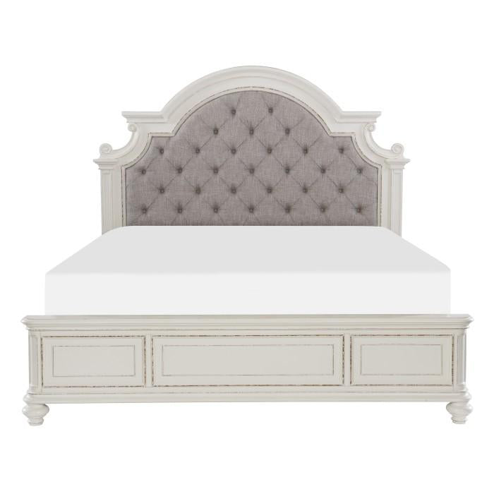 Baylesford Queen Upholstered Panel Bed in Antique White 1624W-1 image