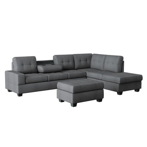 9507dgy3ot-33-piece-reversible-sectional-with-drop-down-cup-holders-and-storage-ottoman