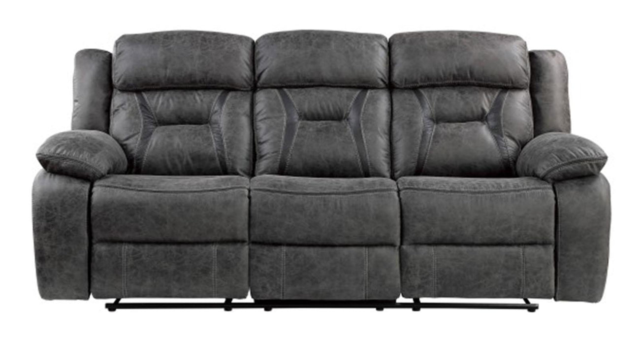 Madrona Hill Double Reclining Sofa in Gray 9989GY-3