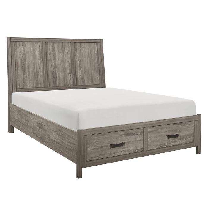 Bainbridge (3) California King Platform Bed with Footboard Storage