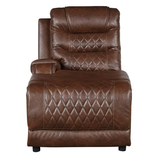 homelegance-furniture-putnam-power-left-side-reclining-chaise-with-usb-port-in-brown-9405br-lcpw