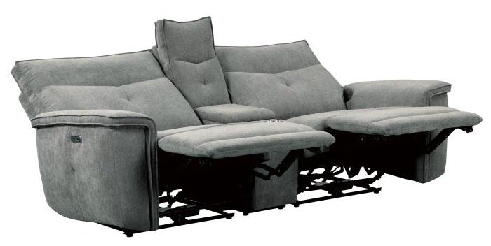 Tesoro Power Double Reclining Loveseat in Dark Gray 9509DG-2CNPWH