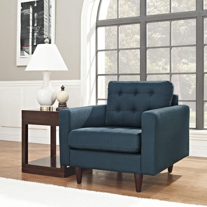 Empress Upholstered Fabric Armchair