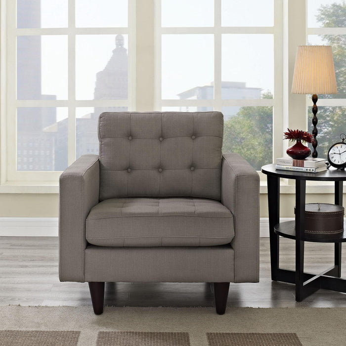 Empress Upholstered Fabric Armchair