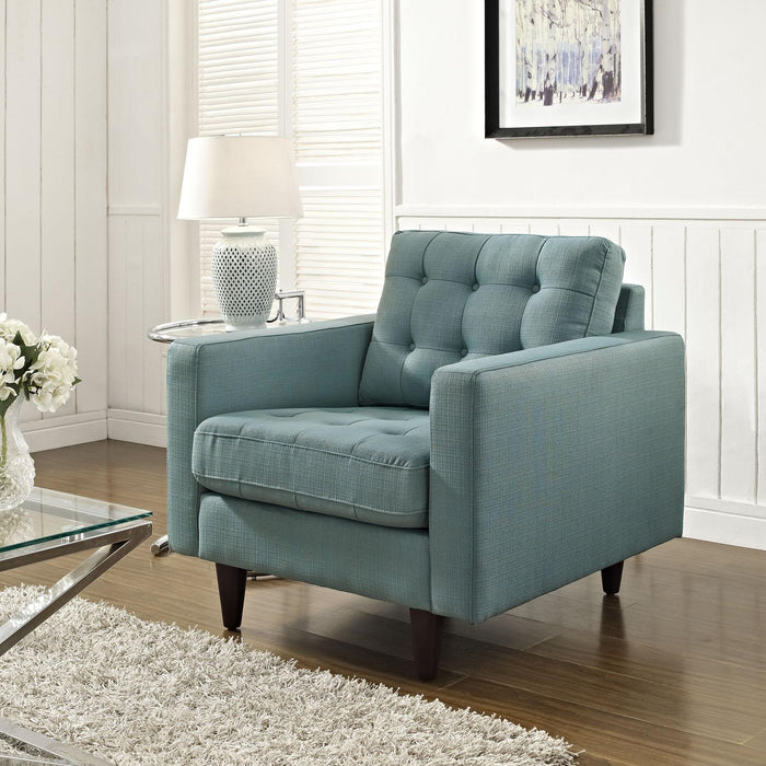 Empress Upholstered Fabric Armchair