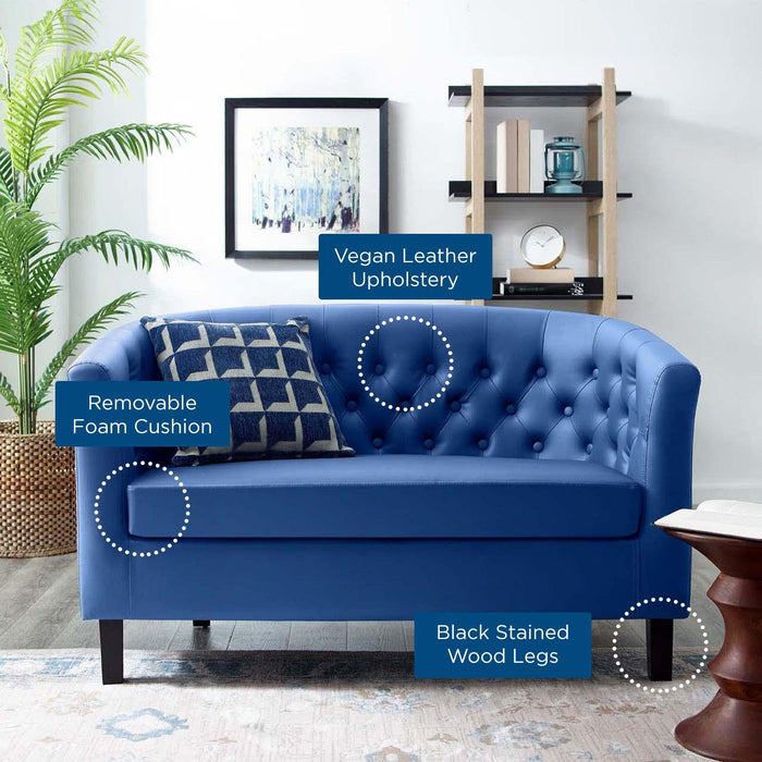 Prospect Upholstered Vinyl Loveseat