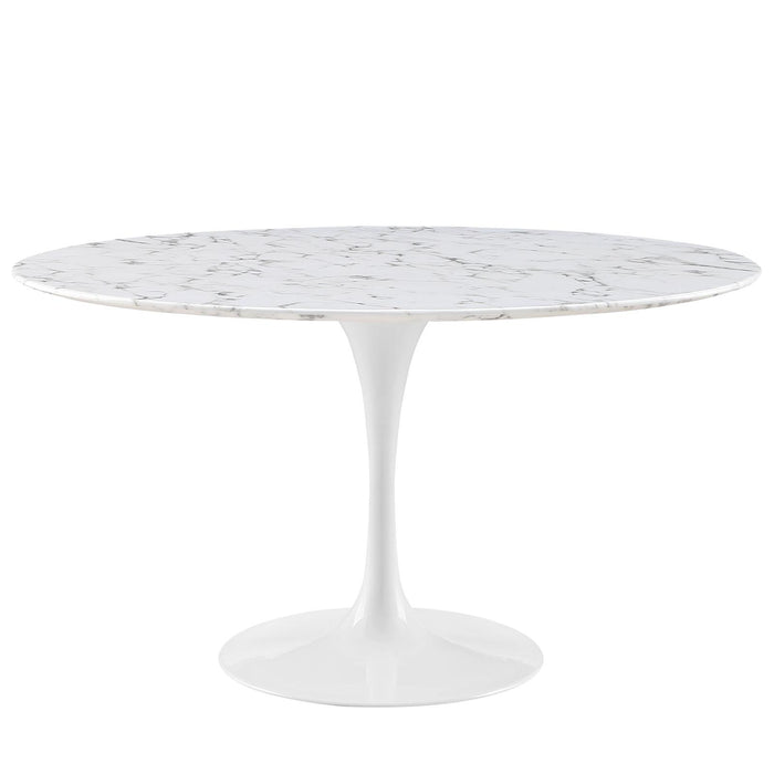 Lippa 54" Round Artificial Marble Dining Table image