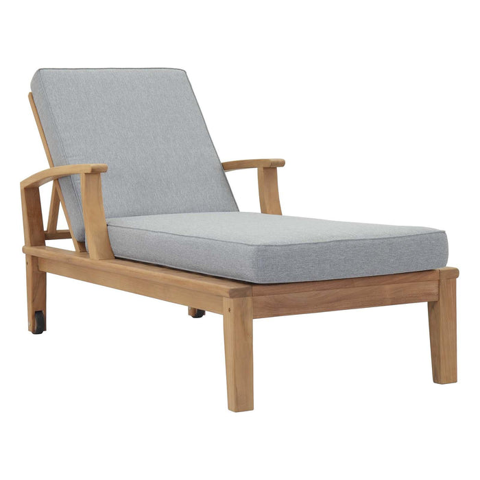 Marina Outdoor Patio Teak Single Chaise image