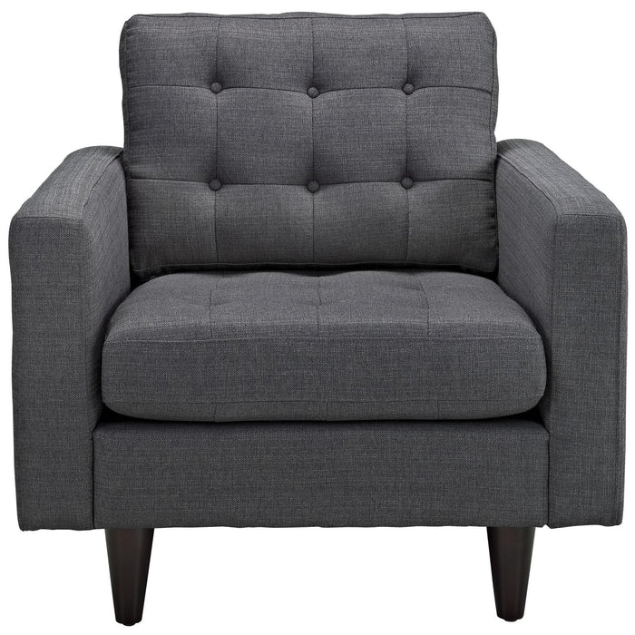 Empress Upholstered Fabric Armchair