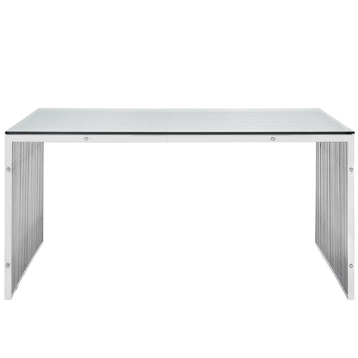 gridiron-stainless-steel-rectangle-dining-table