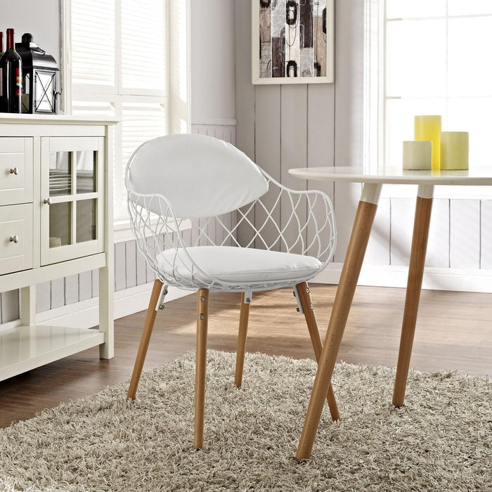 Basket Dining Metal Armchair