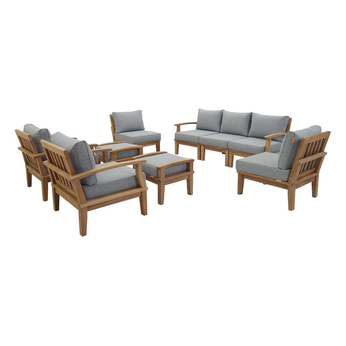 Marina 9 Piece Outdoor Patio Teak Set image