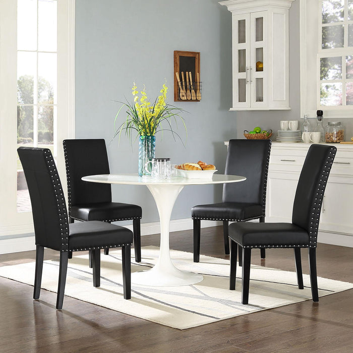 Parcel Dining Faux Leather Side Chair