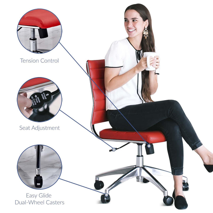 Jive Armless Mid Back Office Chair