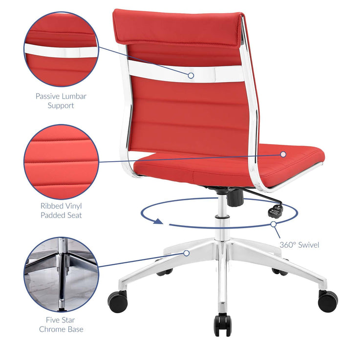 Jive Armless Mid Back Office Chair