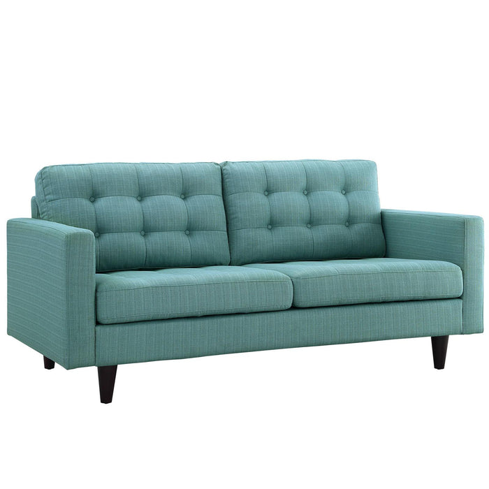 Empress Upholstered Fabric Loveseat